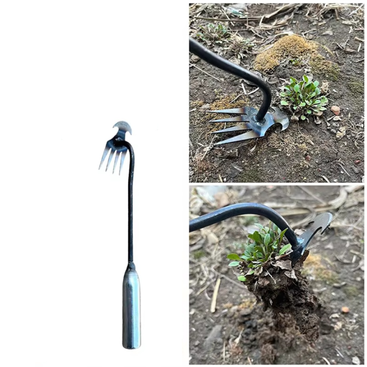NCANRUI Garden Weeder Rake Tools Manual Weed Grass Rooting Shovel Metal ...