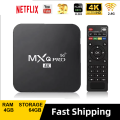 Android Smart 8GB 64GB TV Box MXQ-PRO, 4K Ultra HD Home Theater Media Player with HDR10, 3D Video Streaming, Pre-installed YouTube, Netflix, and More – High-Speed WiFi, Bluetooth, HDMI Support for Smooth Entertainment and Gaming. 