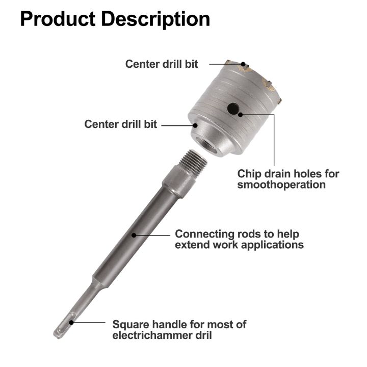 Concrete%20Hole%20Saw%20Kits%20SDS%20Plus%20Shank%20Wall%20Hole%20Cutter%20Cement%20Drill%20Bit%20Sets(30,%2040,%2060mm),%20with%20220mm%20Connecting%20Rod%20-%20Image%204