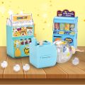 MAHIN Children Gift Unique Simulation Toy Groceries Toy Arcade Game Console Scroll Machine Toy Vending Machine Simulated Lottery Machine Simulated Vending Machine Childhood Lottery Machine educational toys for kids. 
