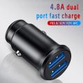 Car Charger Mobile Phone Charger For Cigarette Lighter 30W Fast Charging Dual USB Connector For IPhone Huawei Xiaomi Samsung. 