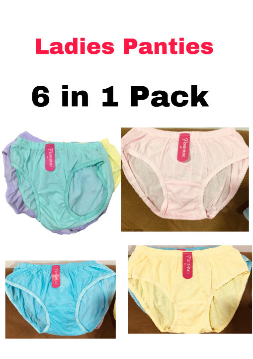 Ladies Budget Pack of 6 Panties