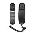 Mini Desktop Corded Landline Phone Fixed Telephone Wall Mountable Supports Mute/ Pause/ Hold/ Reset/ Flash/ Redial Functions for Home Hotel Office Bank Call Center. 