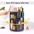360 Rotating Makeup Organizer, DIY Adjustable Makeup Carousel Spinning Holder Storage Rack, Large Capacity Make up Caddy Shelf Cosmetics Organizer Box, Great for Countertop. 