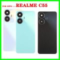 Housing Back Cover For Realme C55 middle Front frame Bezel Battery Cover. 