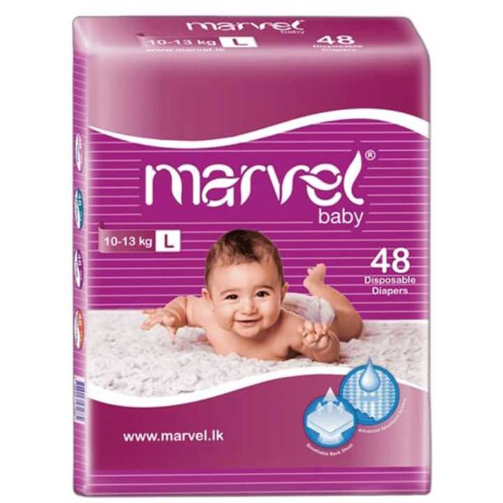 Marvel Baby Diapers - Large - 48 pcs