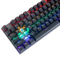 Gaming Mechanical Keyboard USB Wired Blue Red Switch 104keys Anti-Ghosting LED Backlit RGB For Gamer Laptop Computer. 