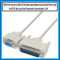 DB9 (9 Pin) Female to DB25 (25 Pin) Male Empty Modem Serial Parallel Printer Cable for DTE PC Mac Linux Data Transmission Communication 1.5M. 