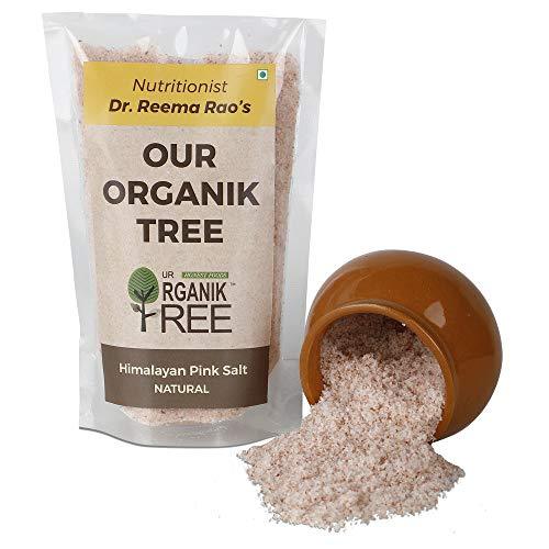 Our Organik Tree Naturally Mined Himalayan Pink Salt | Fine Grain For Daily Cooking | Bath Salt | Pure | Nutrient Rich | Rock Salt (450 GM)(FROM INDIA) NUSS