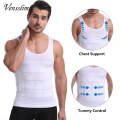 Mens Slimming Body Shaper Waist Trainer Vest Chest Compression Shirt Abs Abdomen Trimmer Undershirt Tummy Control Shapewear Tops. 