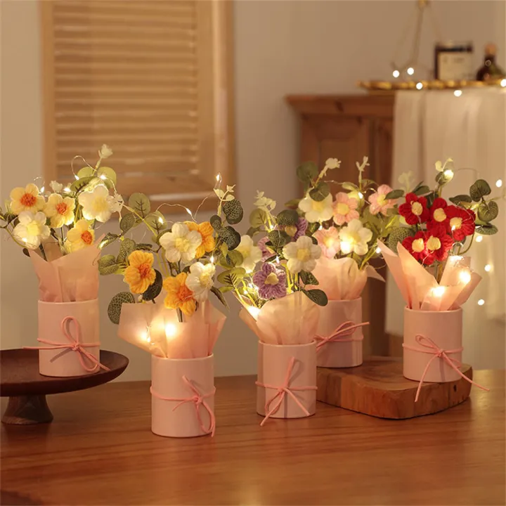 Woolen%20Hand-knitted%20flowers%20Elegant%20Colorful%20Valentine's%20Day%20bouquets%205Pcs%20buckets%20Wool%20flowers%20for%20Home%20decoration%20Wedding%20-%20Image%206