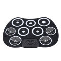 Roll Up Electronic Drum Set 9 Pads Electric Tabletop Drum Kit Pad Portable. 