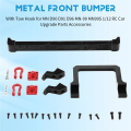 Metal Front Bumper with Tow Hook for MN D90 D91 D96 MN-90 ,Black. 