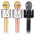 Handheld Wireless Mic Multi-Function Bluetooth Karaoke Singing Microphone with Speaker, Voice Changer, and Recorder, Compatible with All IOS/Android Smartphones. 