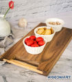 Cutting Board / Serving Board Handmade Natural Solid Nadun Wood Large Kitchen Chopping Board - Serving Tray with Handles. 