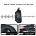 2pcs PU Leather Earpads for Sony WH1000XM4 Black with Buckle Soft Protein Material Noise Isolation. 