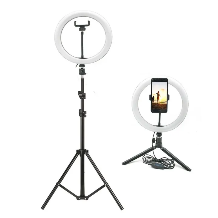 360%20Rotatable%2010%20Inch%20Selfie%20LED%20Ring%20Light%20with%207ft%20Tripod%20Stand%20Adjustable%20Phone%20Holder%20for%20TikTok,%20YouTube,%20and%20Photography%20Studio%20Setup%20-%20Image%204
