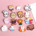 Creative Acrylic Brooch Cute Cartoon Brooch Fun Stationery Gift Ins Style Korean Cartoon Brooch Kawaii Bear Shaped Pin for School Bag. 