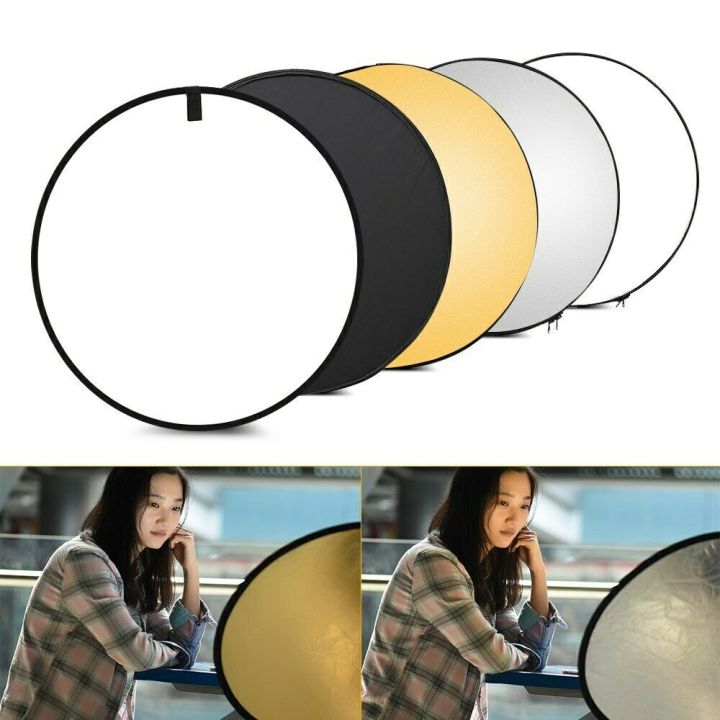 110cm 5 in 1 Photo Background Panels Photography Reflector Board Set