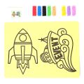 Handmade sand painting Kids color sand painting set DIY creative handmade materials Color painting Prizes for elementary school students Children's art tools. 
