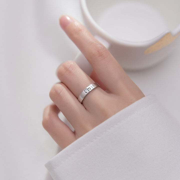 Simple%20Personality%20Cute%20Couple%20Ring%20Niche%20Personality%20Vintage%20Opening%20Adjustable%20Pair%20Rings%20Fashion%20Jewelry%20-%20Image%203