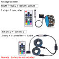 Dc12v 5050 Rgb Led Strip Full Kit For Pc Computer Case Sata Power Supply Rf Remote Control Led Strip Rgb 50/100/150/200cm. 