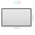 Portable Projector Screen for Home Theater Outdoor HD White Foldable Anti- (72Inch). 
