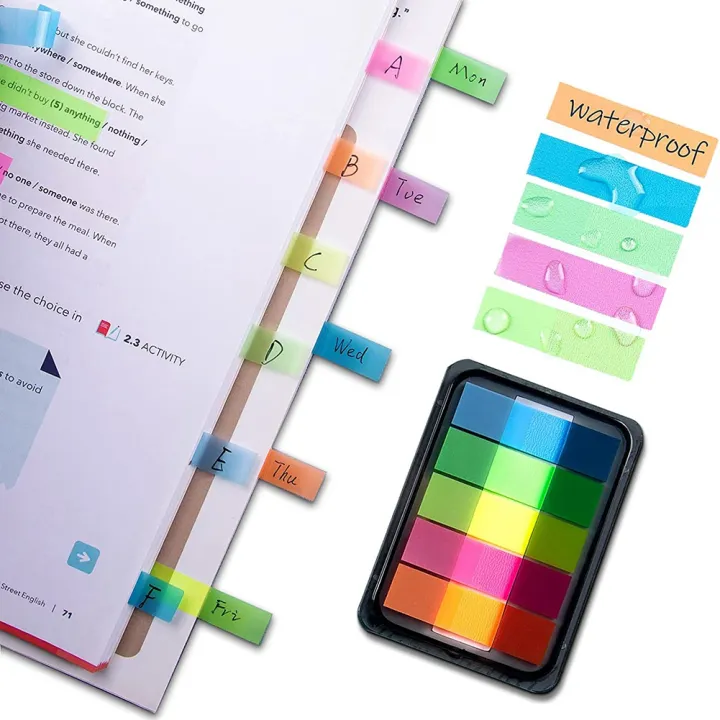 Sticky%20Note%20Flags,300%20Pcs%20Total,Pack%20of%205%20Color%20Tabs,Strip%20Tabs%20-%20Image%205