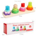 Wooden Four column tower For kids/Children Toy. 