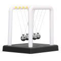 Swing Ball Decoration Desk Decor White Science Physics Learning Stress Relief Newtons Balance Ball Metal Consistent Weight for. 