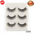 High Quality YSDO 3D Natural Reusable Soft Eye Lashes Half False Fake Makeup Eye Lashes 3 Pairs Set (Lowest Price Guarantee). 