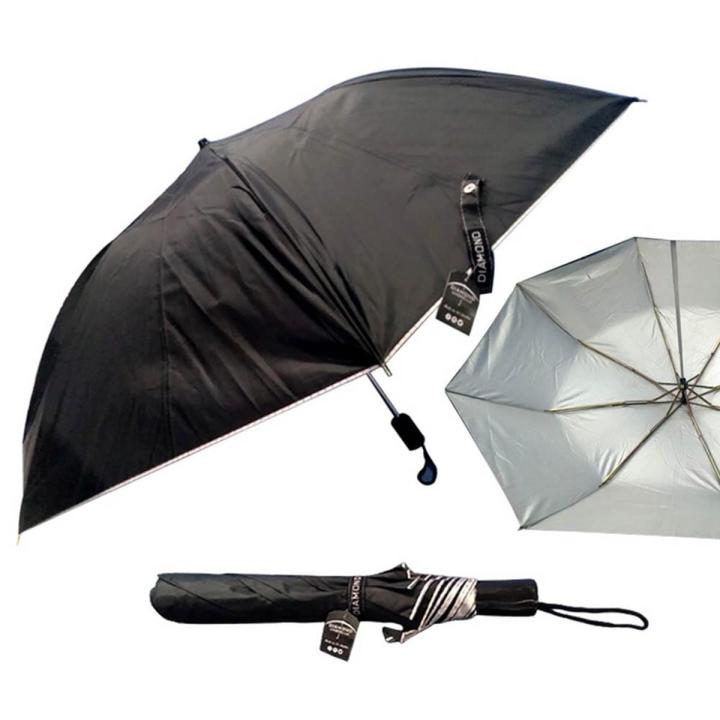 2 Folding Umbrella- Black Uv
