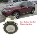 1 Piece 25150-1LB0A Car One Button Ignition Starter Switch Replacement Parts for Nissan Maxima Altima Murano 2008-2014 Push Starter Switch Button. 