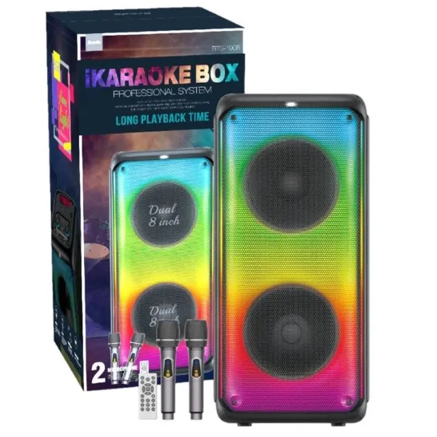 Brodu%20BTS-1908%20Bass%20Portable%208%20inch%20Subwoofer%20Bluetooth%20Karaoke%20Speaker%20with%20Dual%20Wireless%20MIC%20-%20Image%203