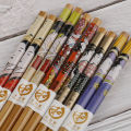 5Pairs Japanese Natural Bamboo Chopsticks Gift Sushi Chinese Food Dietary Tools. 