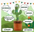 New Arrival’s Plush Dancing Cactus Kid Toy Children Gift Songs Singing Voice Recording Speaking Luminous Twisting Plush Funny Toy. 