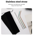 Set of 5 Stainless Steel Straws - Durable and Stylish Drinking Accessories. 