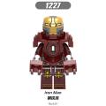 8PCS/set Legoed Building Blocks Super Heroes Bricks Iron Man Tony Stark Mark 24 Mark 25 Mark 31 Figures Toys Gift For Children X0253. 