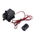 Mini Brushless DC Water pump DC 12V 5W 280L/H lift 300cm submersible fountain Black. 