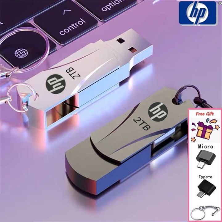 ♥【COD】Free Android TypeC Convertor OTG HP 3.0 2TB Flash Drive Metal ...