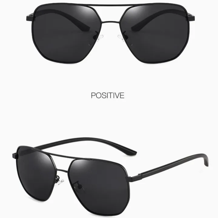 Gradient%20Lens%20Sunglasses%20Lightweight%20for%20Unisex%20Radiation%20Flat%20Large%20Square%20Metal%20Frame%20Eyeglasses%20-%20Image%204