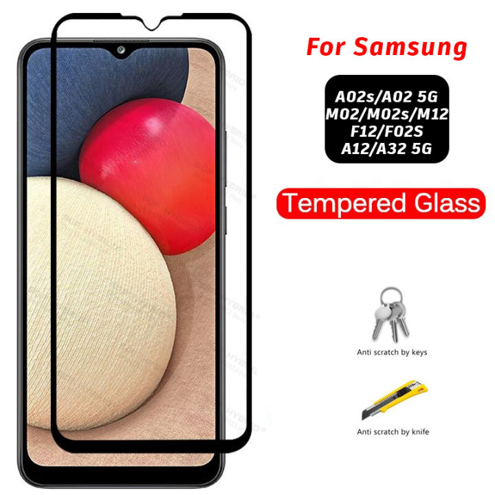 9D Full Tempered Glass For Samsung Galaxy  A02s/A02 5G M02/M02s/M12 F12/F02S/A12/A32 5G Glas Film