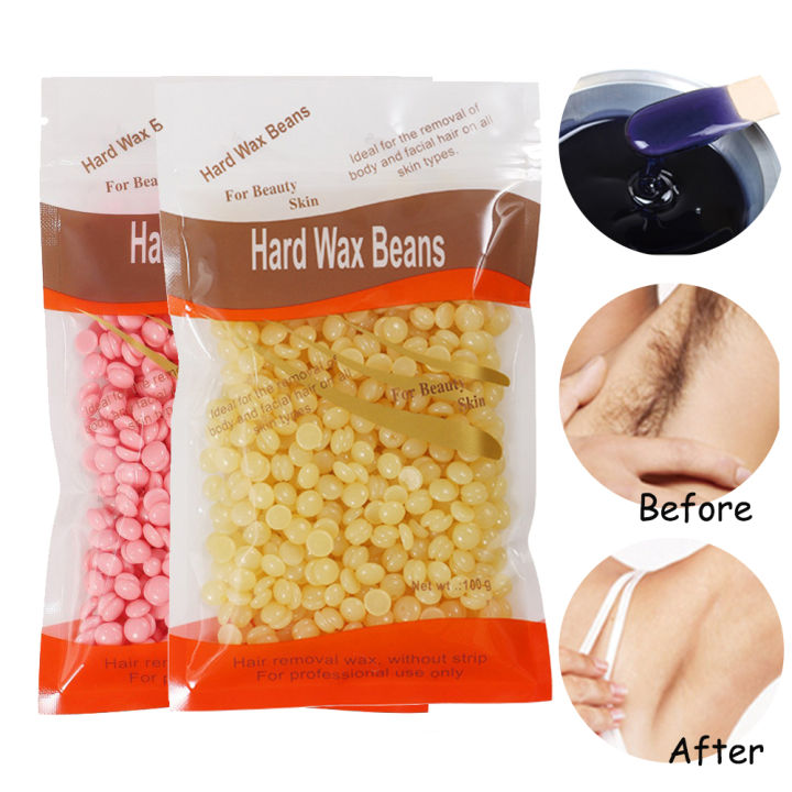 6x100g Hard Wax Beans Remover With 20 Wooden Sticks main image 1