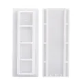 Portable Self-adhesive Detachable Socket Fixed Bracket/ Wall Mounted Space Saving Remote Control Storage Rack/ Home Multipurpose Router Organize Holder. 