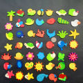 12PCs Animals Fridge Magnet Wooden Cartoon Fridge Stickers Children Educational Toys Set DIY Decor For Microwave Ovens Kitchen. 