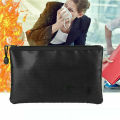 Fireproof Waterproof Document Bag File Money Safe Box Secret File Protect Pouch. 