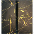 10Pcs Golden Border Floral Wrapping Paper Flower Bouquet Wrapping Paper Waterproof Flower Wrapping Paper. 
