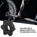 2 Pairs Dumbbell Hex Nut,Dumbbell Rod Nut,Spinlock Collars for Barbells Bars Training Sports. 