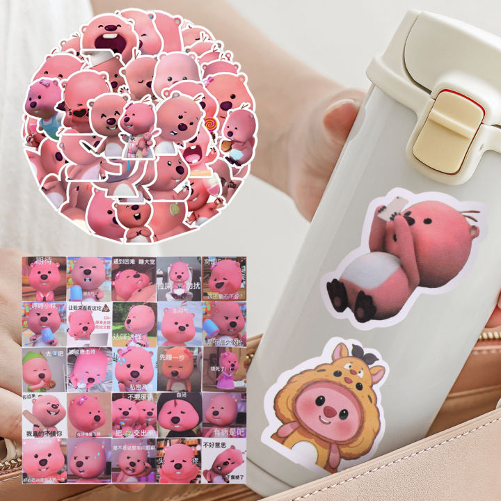 60/102Pcs/Set%20Korean%20Cartoon%20Little%20Beaver%20loopy%20Cute%20Emoticon%20Pack%20Sticker%20Hand%20Account%20Water%20Cup%20Mobile%20Phone%20Sticker%20-%20Image%202