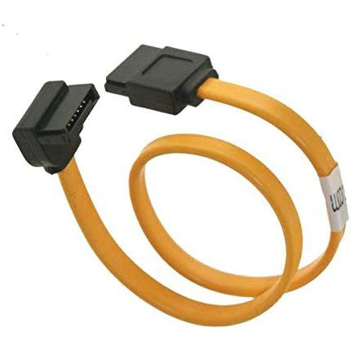 New style HD Fast Sata Cable for PC/HDD and SSD Internal and External Hard Drives (0.2m Orange Color)
